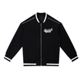 Contrast Piping Zip Bomber Jacket