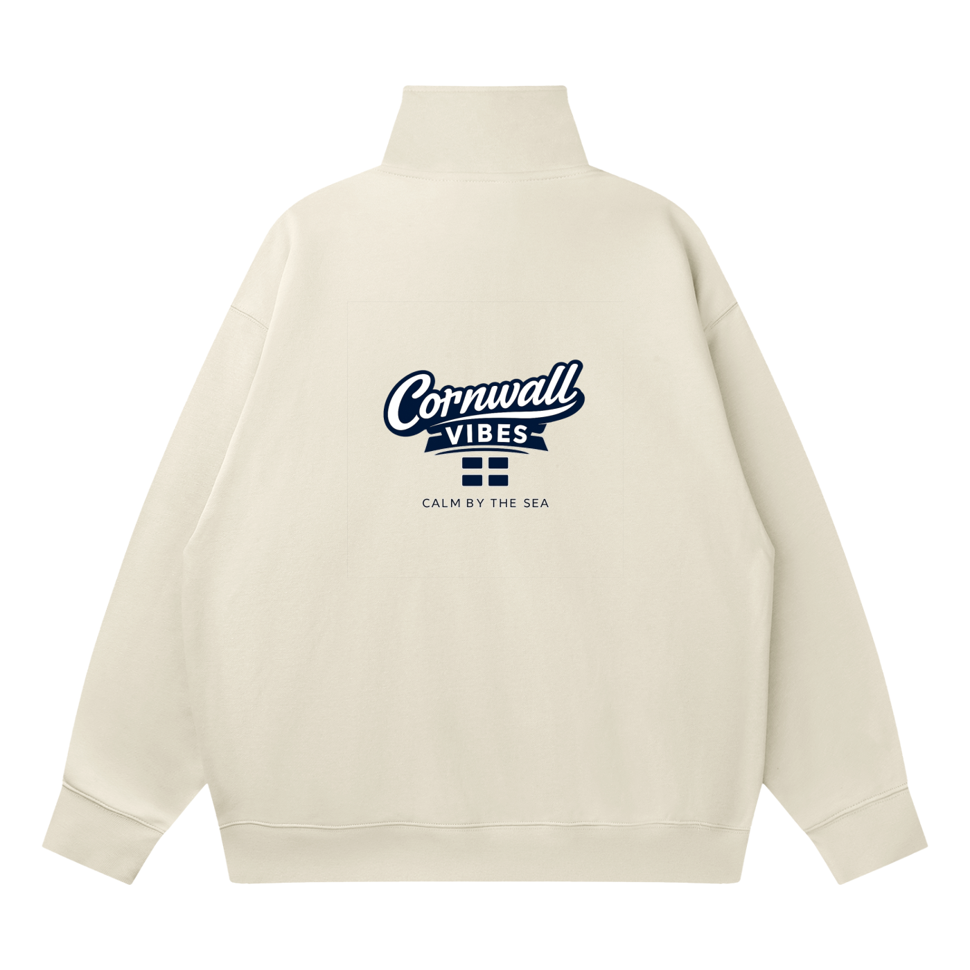 Quarter-Zip Drop Shoulder Sweatshirt