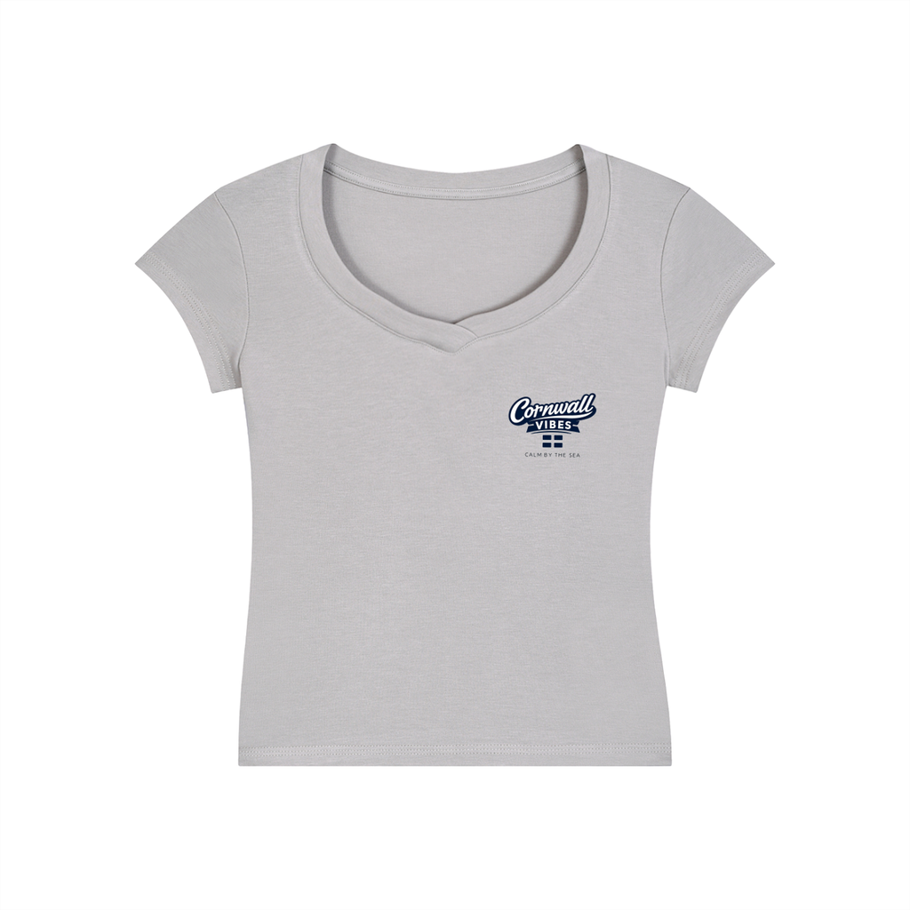Essential V-Neck Bodycon T-Shirt