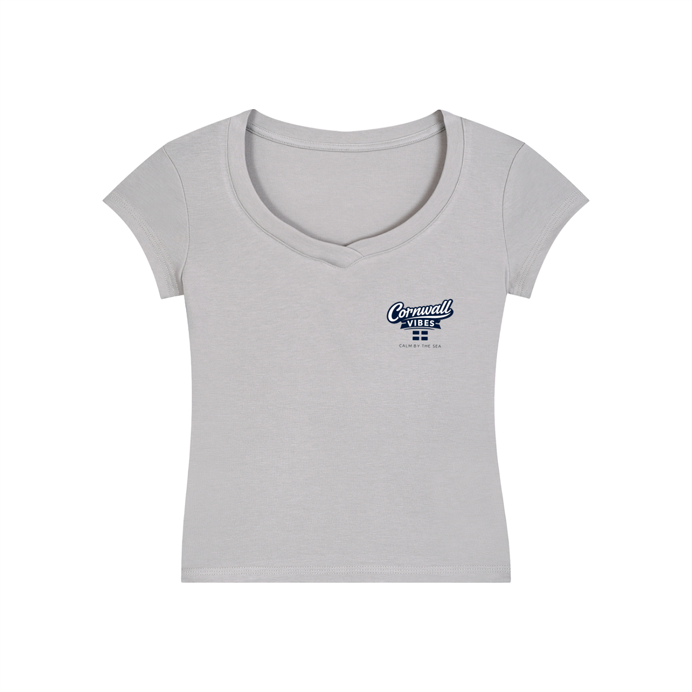 Essential V-Neck Bodycon T-Shirt
