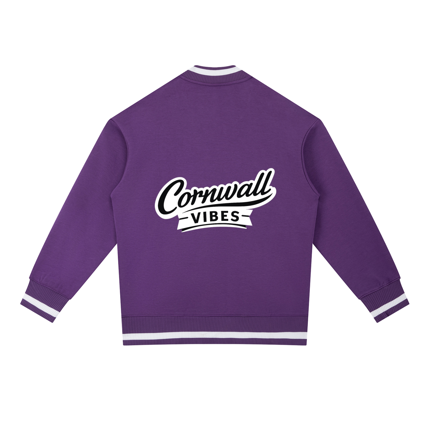 Contrast Piping Zip Bomber Jacket