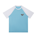 Contrast Raglan Sleeve Mesh T-Shirt